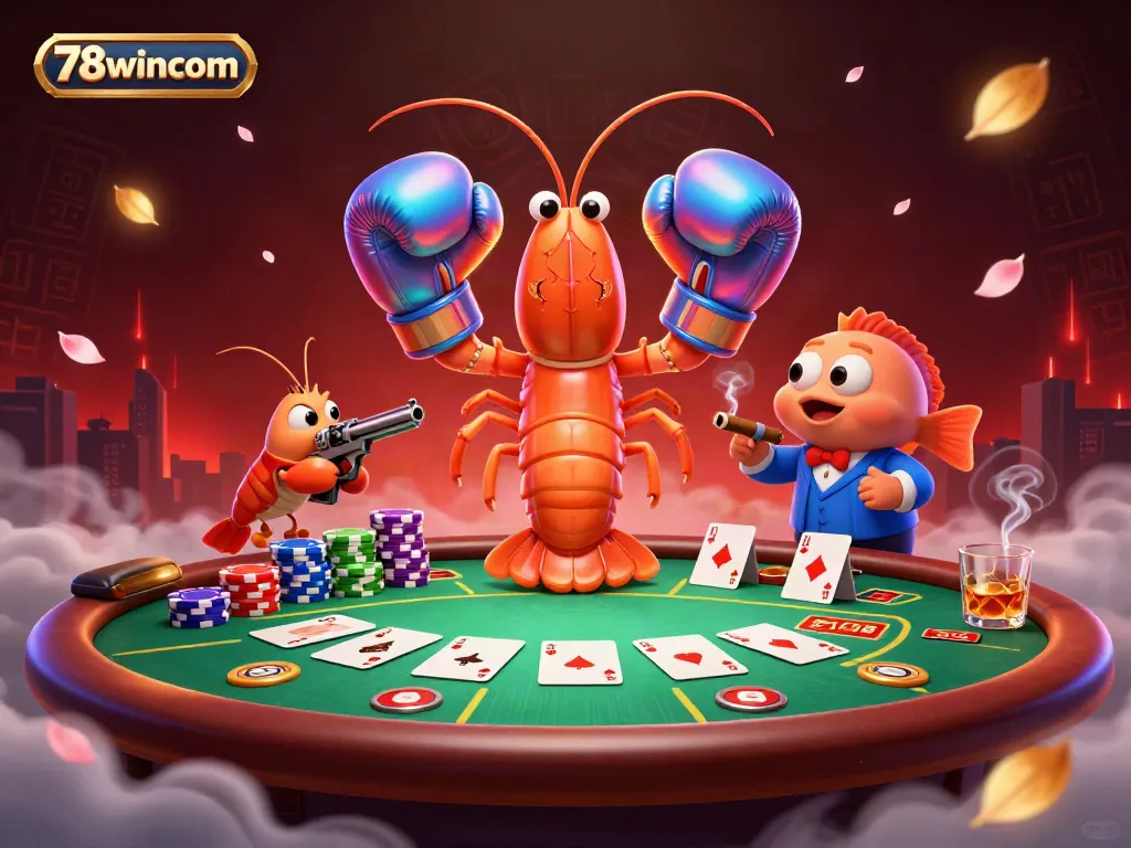 Experience the excitement of 78wincom in vibrant poker action with unique characters.