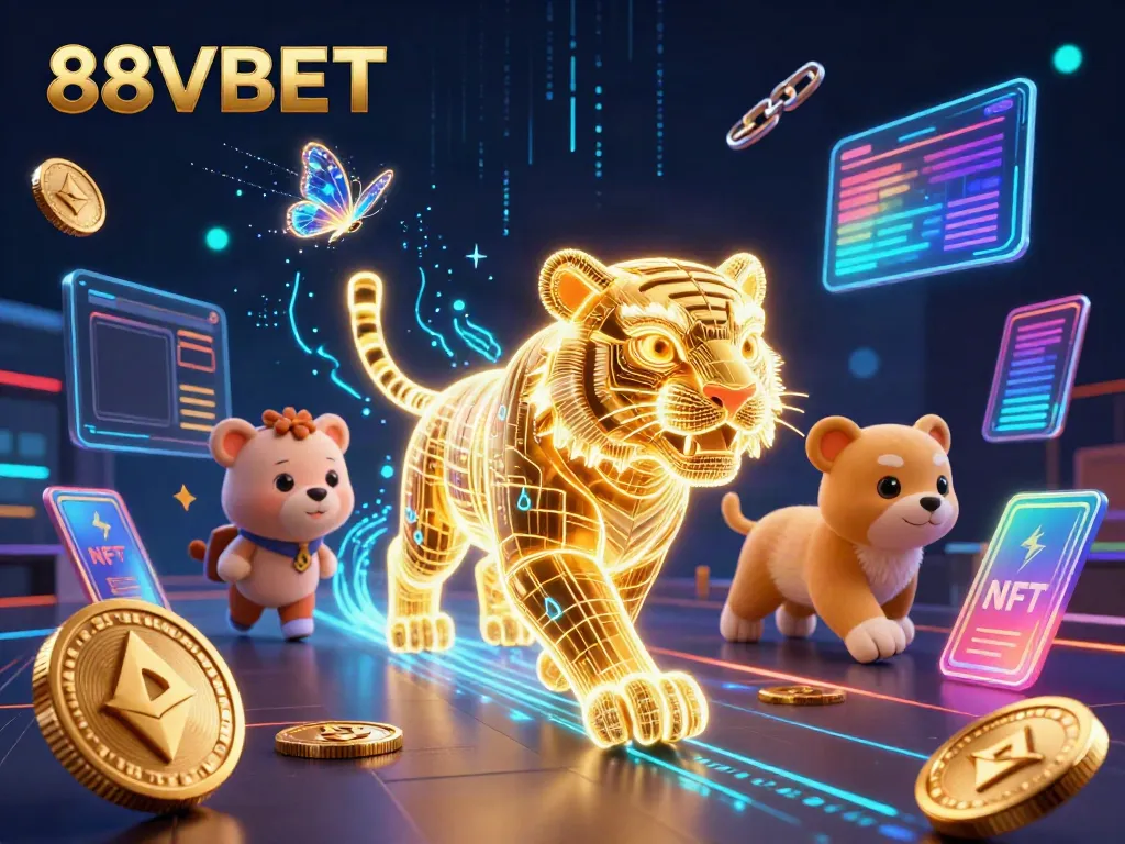 Engage in thrilling gaming at 88VBET with neon elements and vibrant casino energy.
