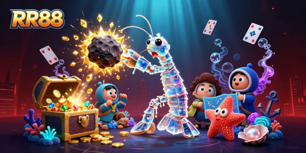 Experience the thrill of RR88 with vibrant gems, coins, and exciting gameplay elements.