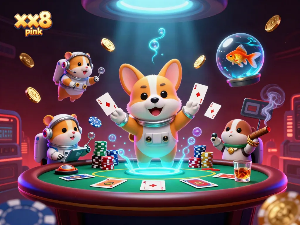 Experience excitement in a vibrant space casino with xx8 pink's immersive gaming atmosphere.